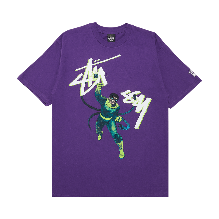 Buy Stussy x Marvel Comics Doc Ock Tee 'Purple' - 0535