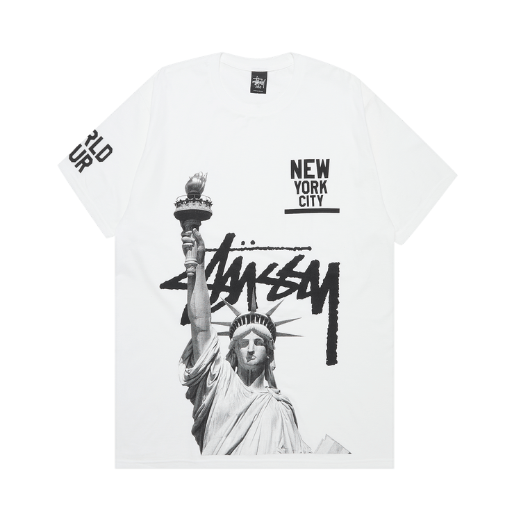 Buy Stussy Liberty Nyc Tee 'White' - 1903428 WHIT | GOAT