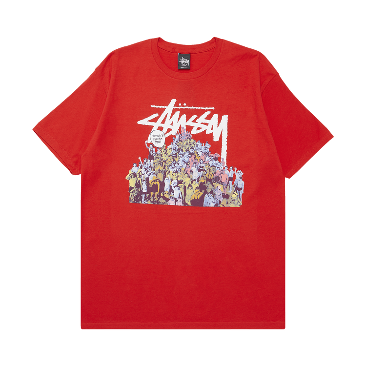 Buy Stussy Beach Mob Tee 'Red' - 1903007 RED | GOAT