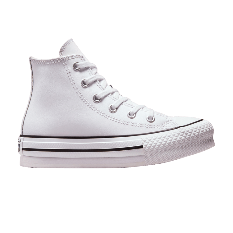 Chuck Taylor All Star Lift Platform Leather High Kids 'White Natural Ivory'