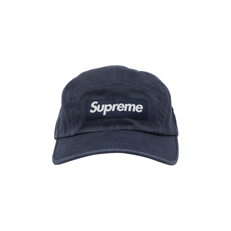Supreme Washed Chino Twill Camp Cap 'Navy'
