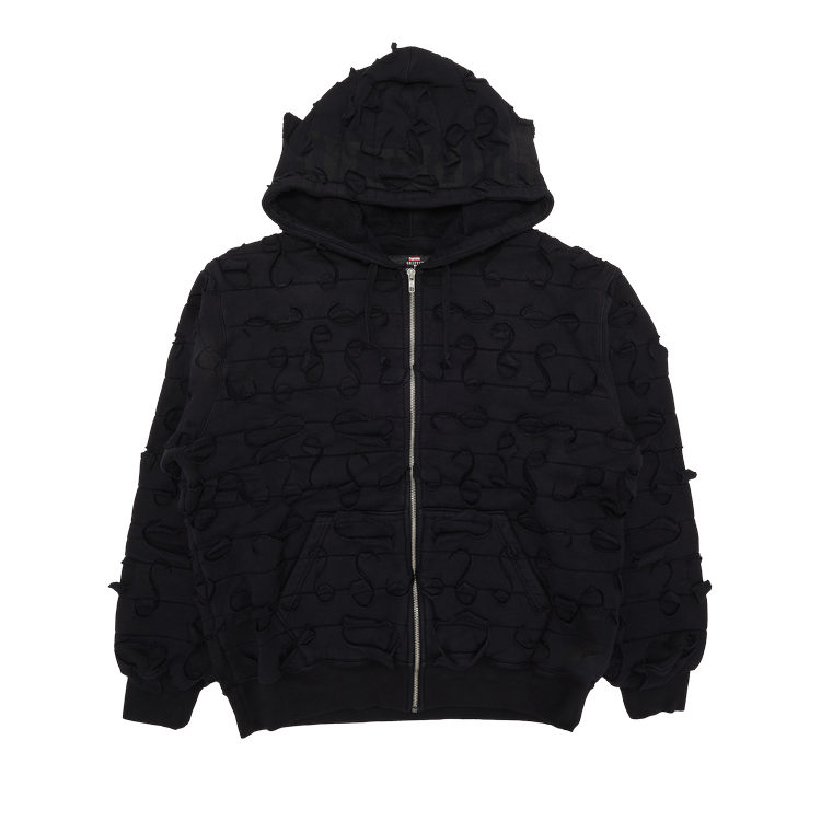 Supreme x Griffin Zip Up Hooded Sweatshirt 'Black' | GOAT