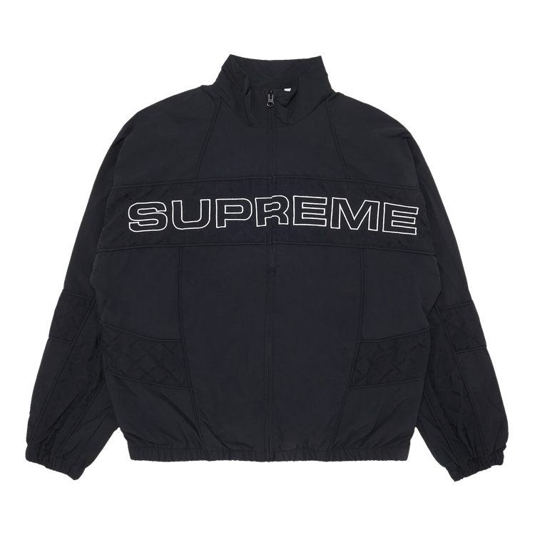 Buy Supreme Jacquard Panel Track Jacket 'Black' - FW22J55 BLACK | GOAT