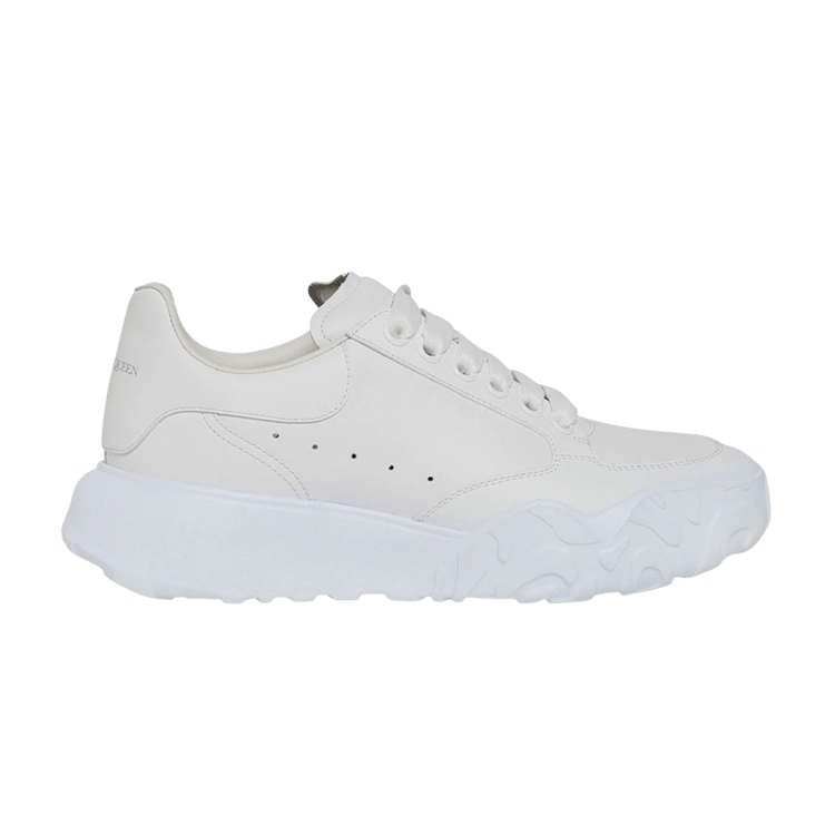 【Alexander mcqueen】コートスニーカー★633915 WIA98 9000 Buy Alexander McQueen Wmns Court Trainer 'White' - 633915