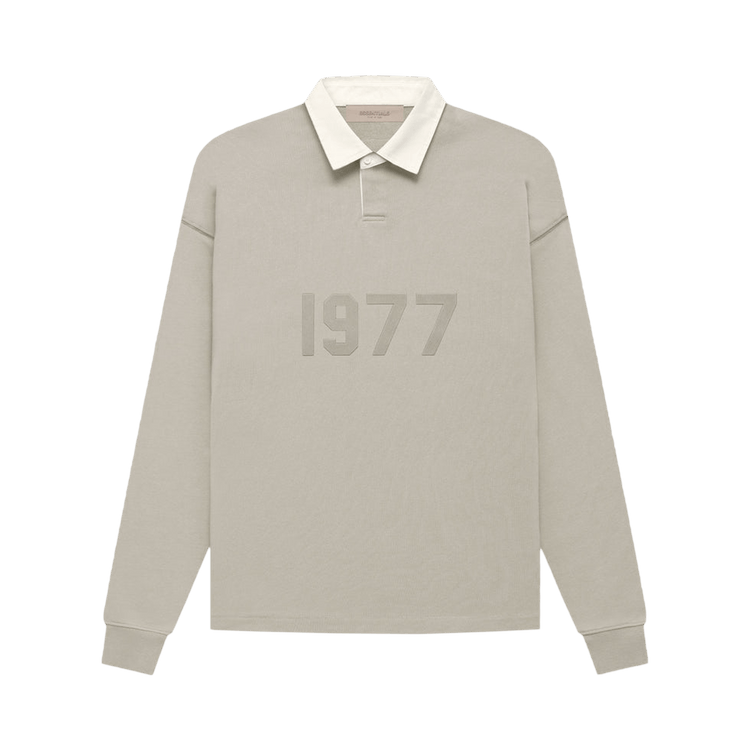 Buy Fear of God Essentials Henley Rugby 'Smoke' - 192SU222011F | GOAT