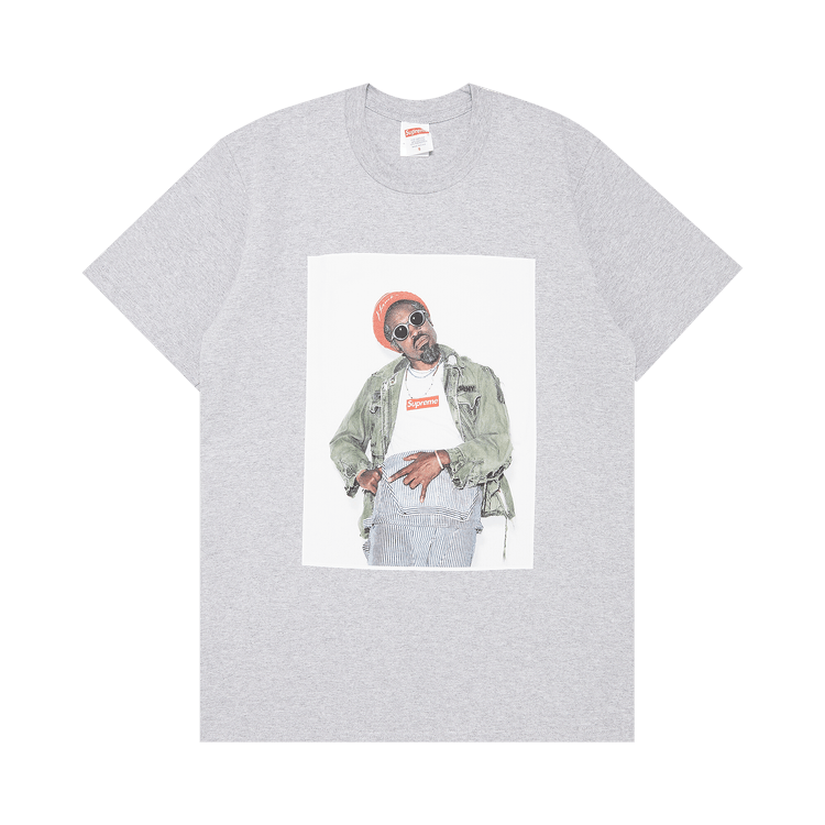 Supreme André 3000 Tee 'Heather Grey' | GOAT