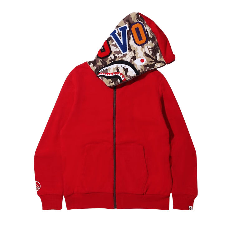 Red and white bape hoodie online