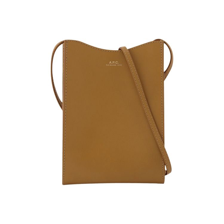 ☆A.P.C.☆ Jamie Neck Pouch Cross Bag Nut Brown PXBMWH63043C Jamie neck pouch - Smooth leather - A.P.C. accessories