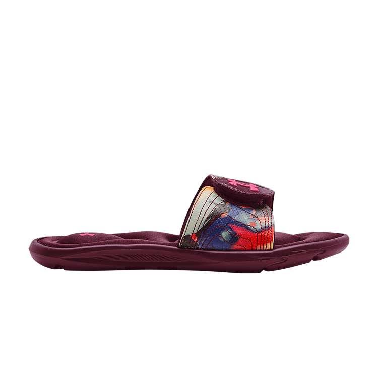 Buy Wmns Ignite 4 Graphic Strap Slide 'Black Dark Cherry