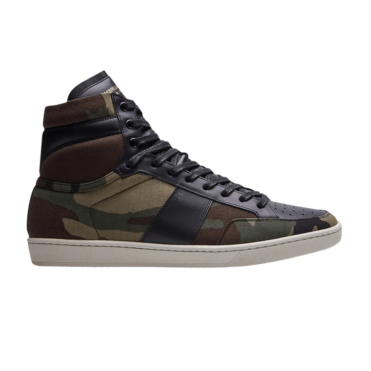 Buy Saint Laurent SL 10H High Top Sneaker Black Red 418026