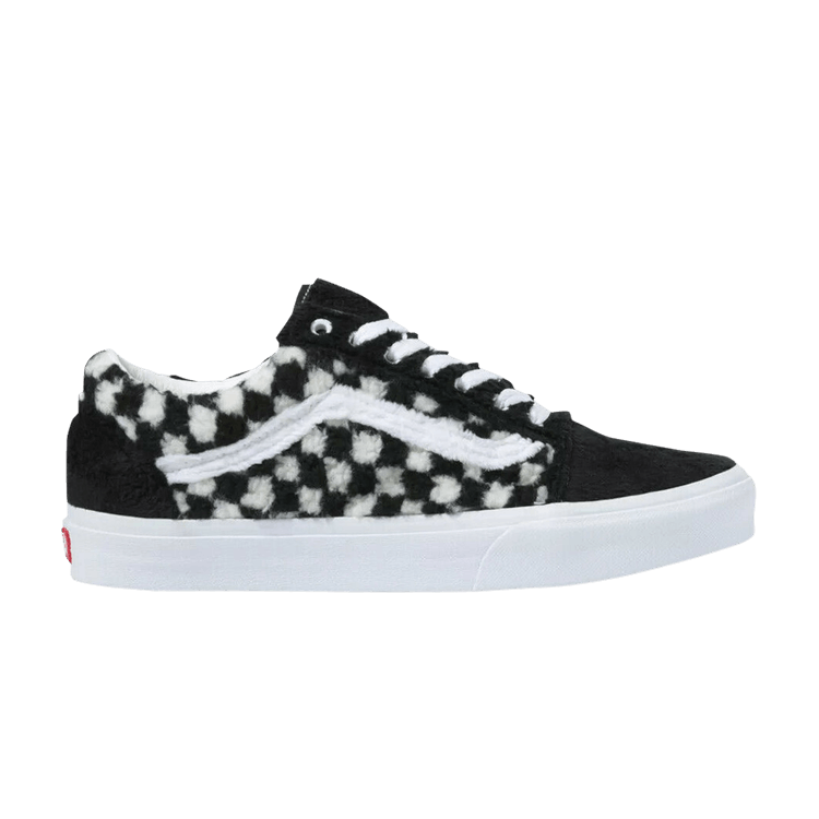 Old Skool 'Sherpa Checkerboard - Black'