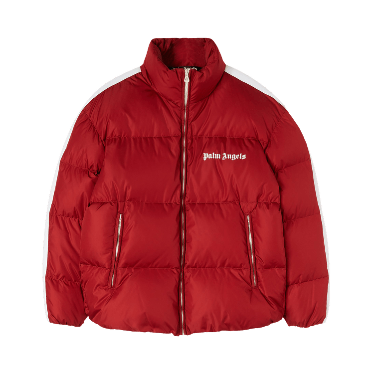 【PALM ANGELS】数量限定BIG Sale★ロゴ フーディショートダウン Palm Angels ダウンジャケット | ピンク | FARFETCH JP