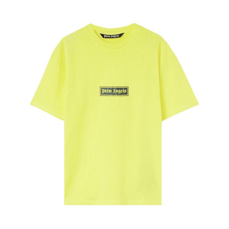 Palm Angels PMAA065F22JER001 GD BOX LOGO T-shirt Yellow