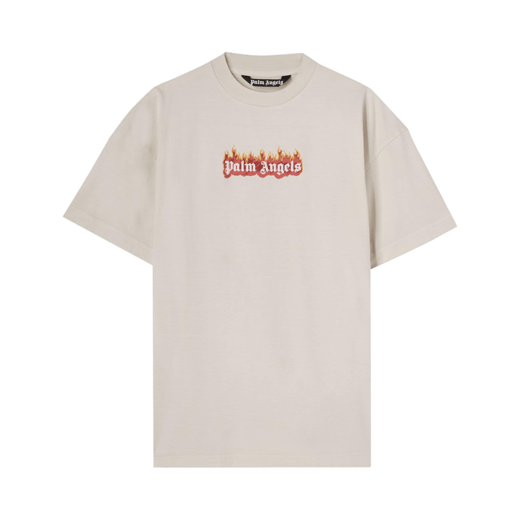 CLASSIC LOGO OVER T-SHIRT in white - Palm Angels® Official
