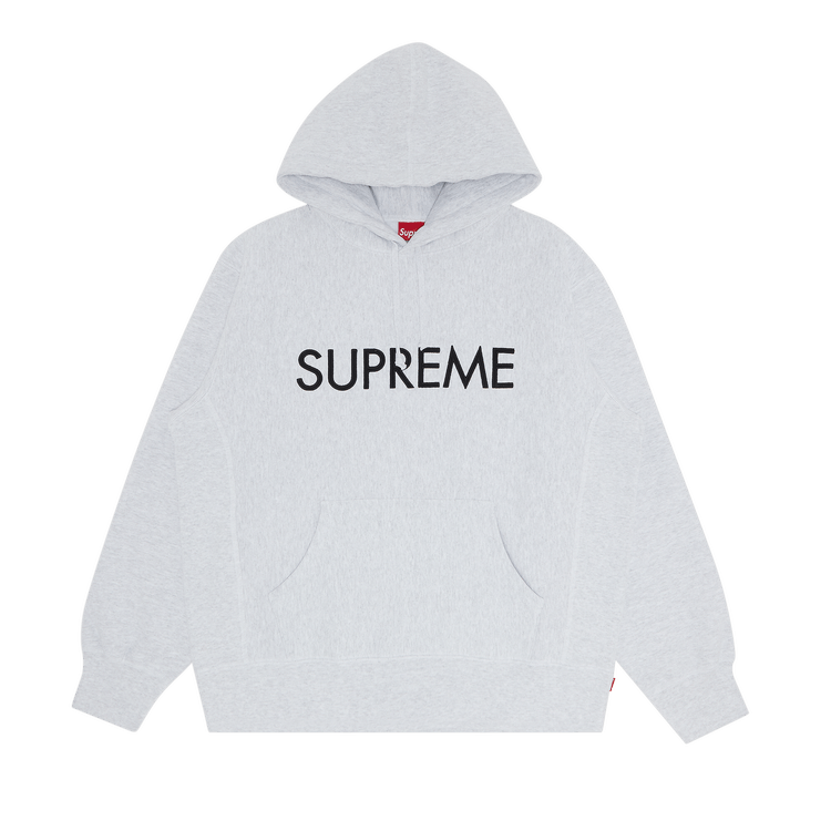 Buy Supreme Capital Hooded Sweatshirt 'Ash Grey' - FW22SW69 ASH