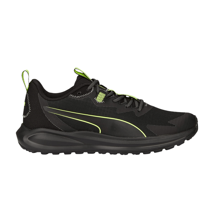 Puma Twitch Runner Trail Black Lime Squeeze