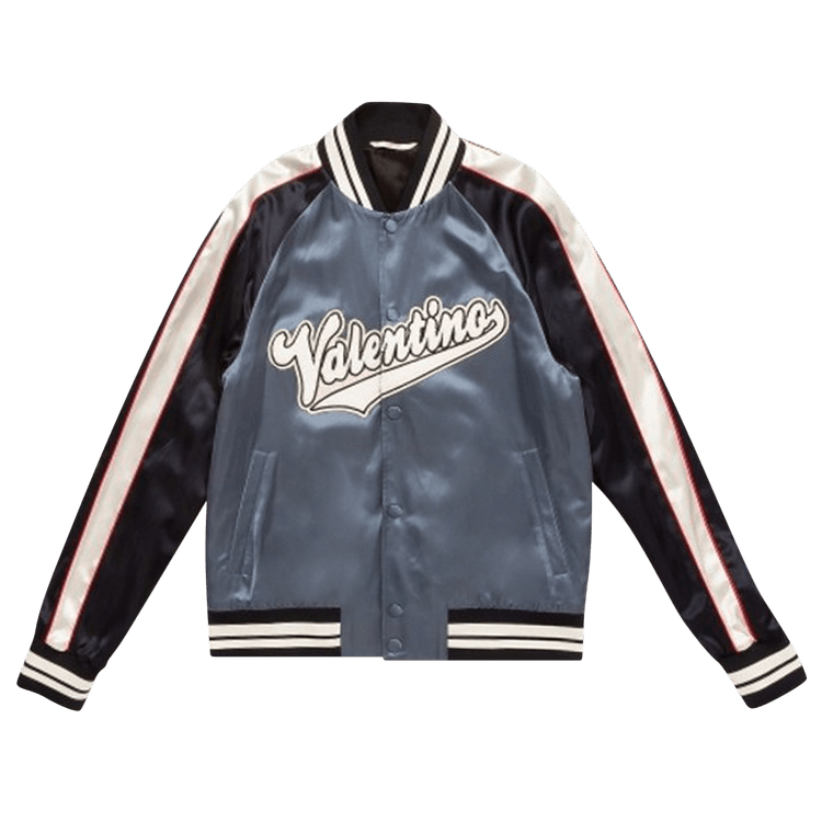 Buy Valentino Bomber Jacket With Embroidered Patch 'Red