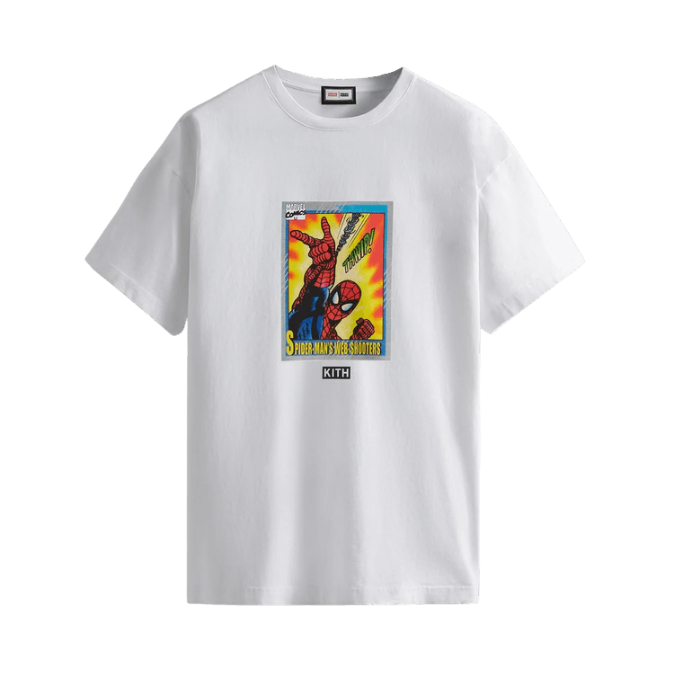 Buy Kith For Spider-Man Web-Shooter Vintage Tee 'White