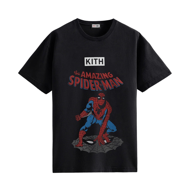 Kith Spider-man Allies Vintage Tee 黒XLサイズXL