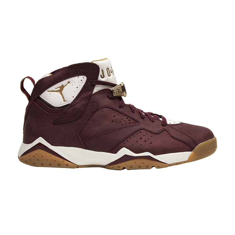 Jordan retro 7 maroon and gold sales