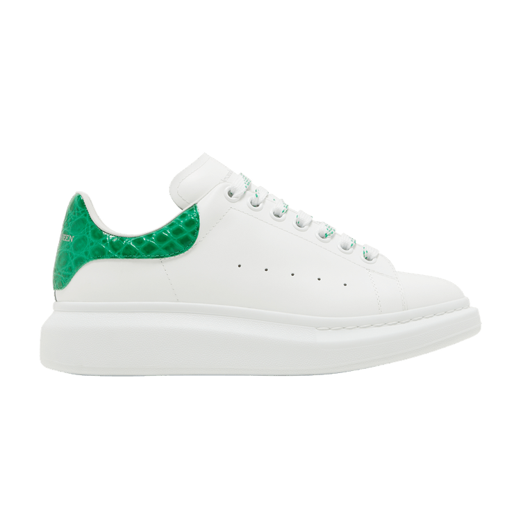 Alexander Mcqueen Oversized Sneaker Chrome Green Crocodile Culture Circle