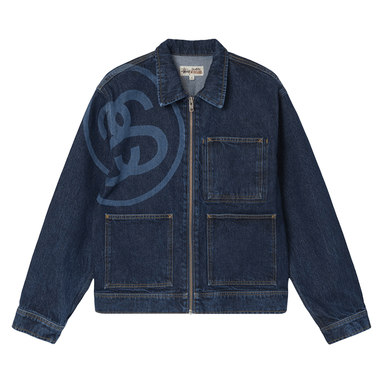 Buy Stussy SS-Link Zip Work Jacket 'One Wash' - 115675 ONE | GOAT
