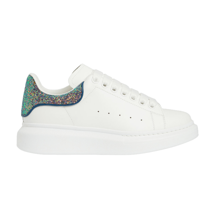 Alexander McQueen Wmns Oversized Sneaker 'White Glitter' GOAT
