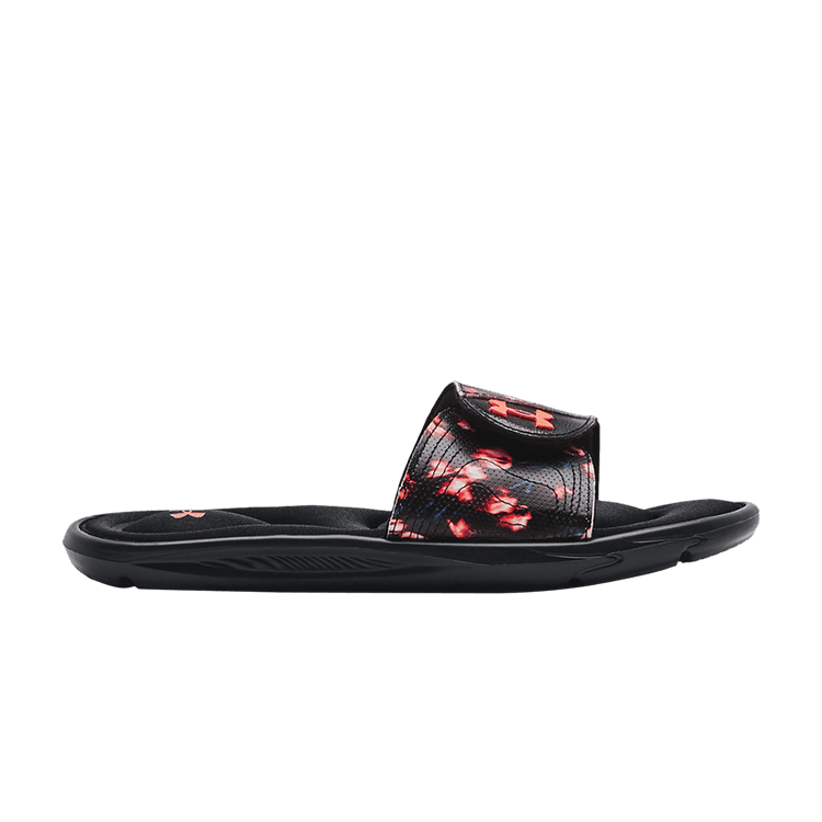 Under Armour Ignite 6 Graphic Strap Slide 'Black Afterglow' (Women's)
