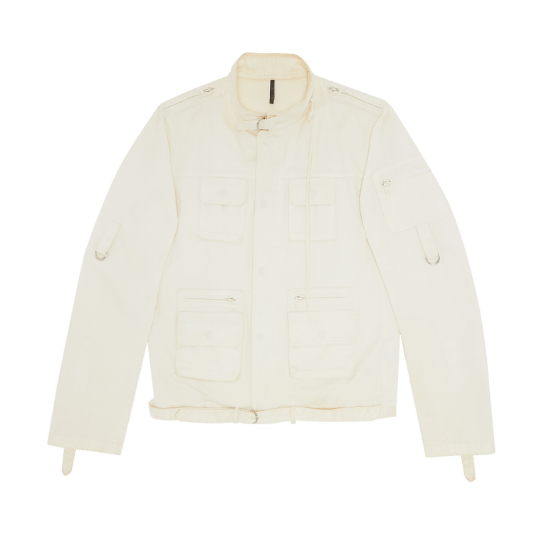 Bloody Osiris: White Blouson Jacket And White Keepall Bag - Iconic