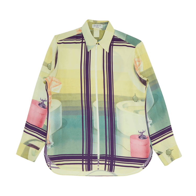 Buy Yohji Yamamoto Pour Homme Concertina Pin-Up Zipper Shirt