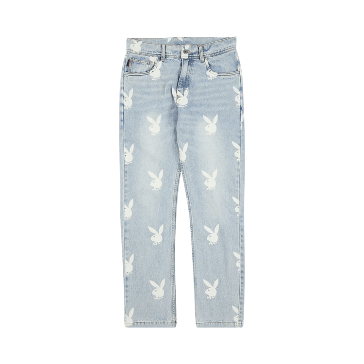 Buy Pleasures x Playboy Scatter Denim Pants 'Blue' - P22PB033 BLUE
