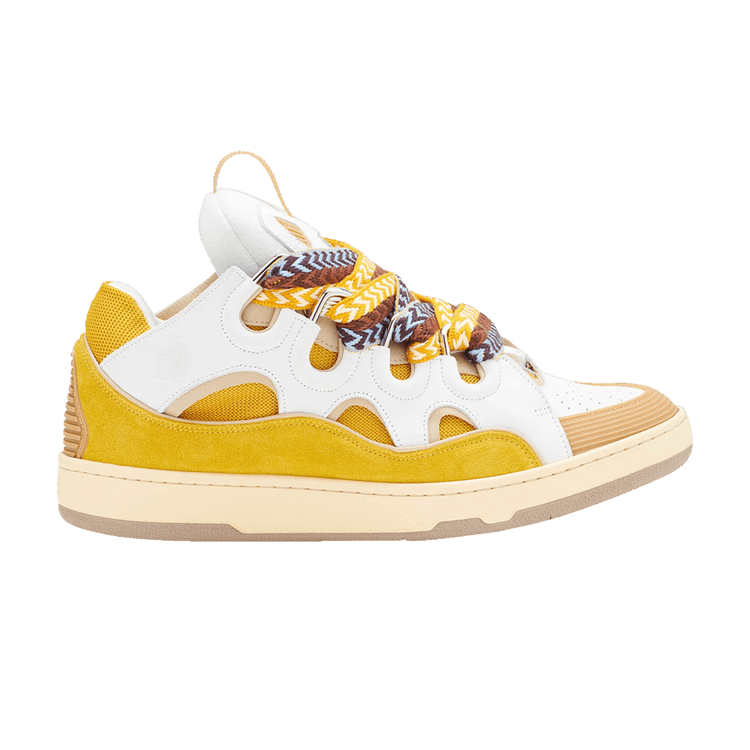 Lanvin Curb Sneakers 'White Yellow'