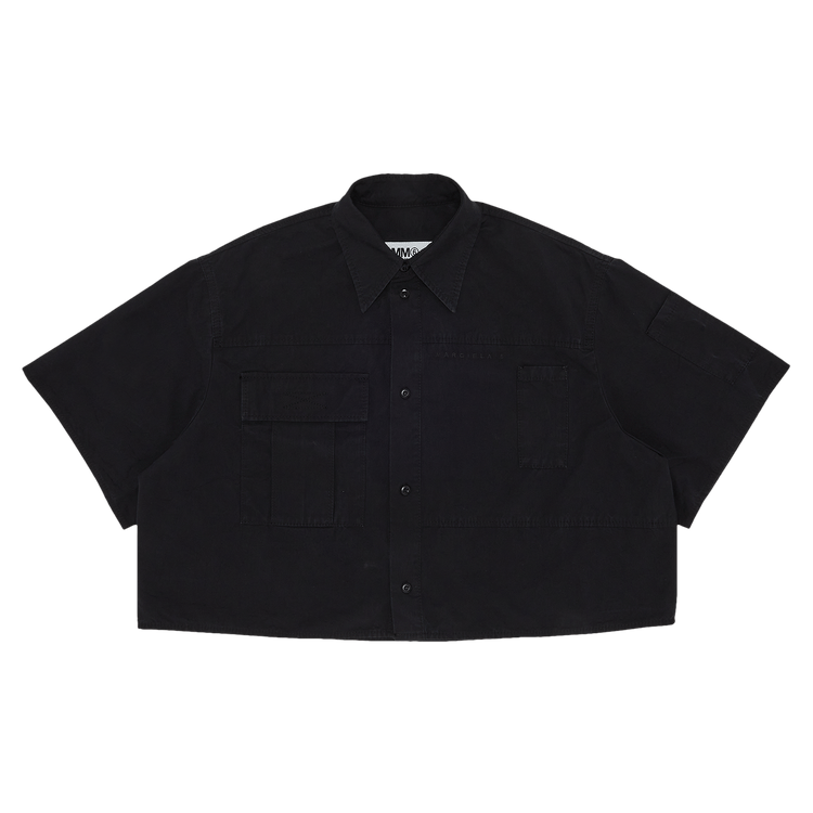 Maison Margiela シャツ Buy MM6 Maison Margiela Cropped Denim Shirt 'Black' - S52DL0184