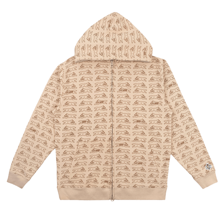 Buy Icecream x HUF Running Dog Full Zip Hoodie 'Mocha' - 220