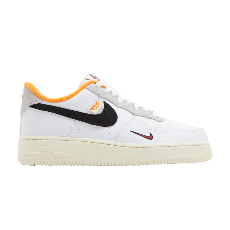 Nike Air Force 1'07 LV8 'Hoops Pack White Total Orange'  (DX3357-100) - Size 9.5