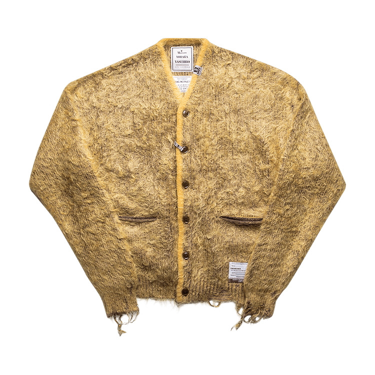 トップス Maison MIHARA YASUHIRO Knit Cardigan Blue Mohair Knit Cardigan by Maison MIHARA YASUHIRO on Sale