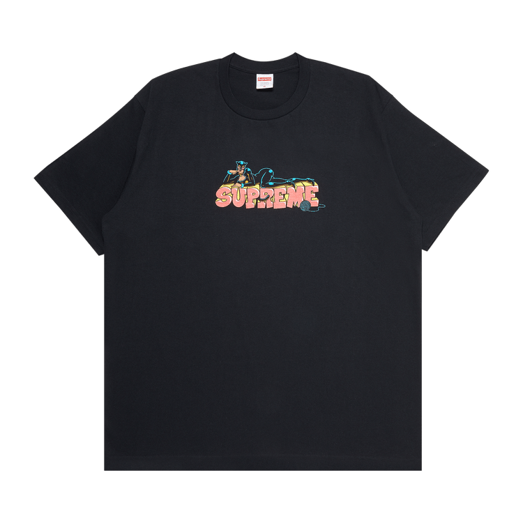 Buy Supreme Catwoman Tee 'Black' - FW22T35 BLACK | GOAT