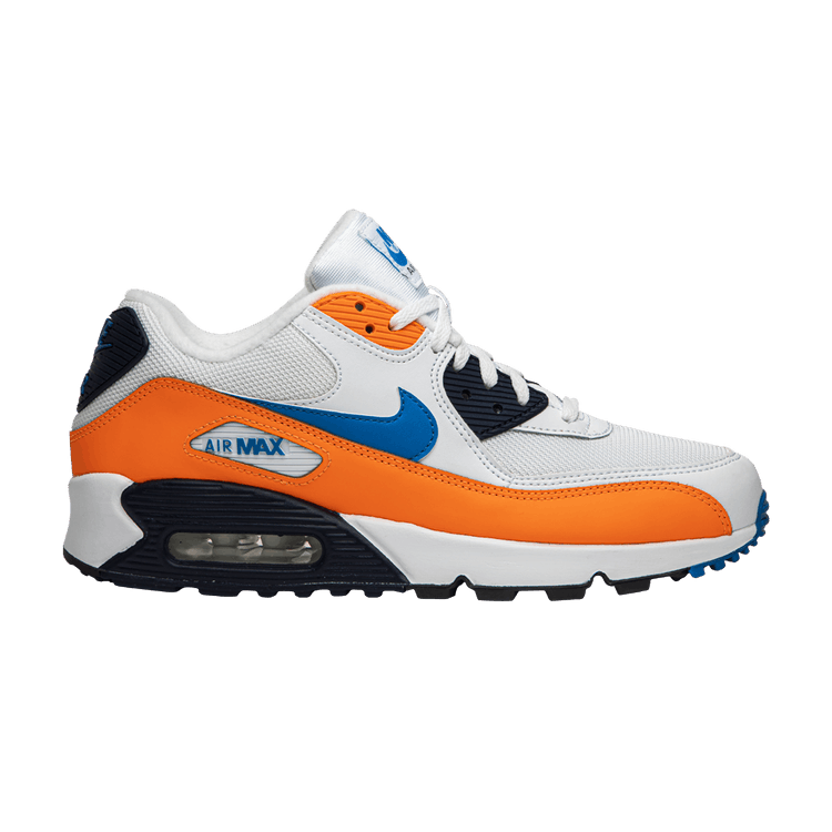 The 'air max 90 releases in a vintage friendly blue and orange hot sale
