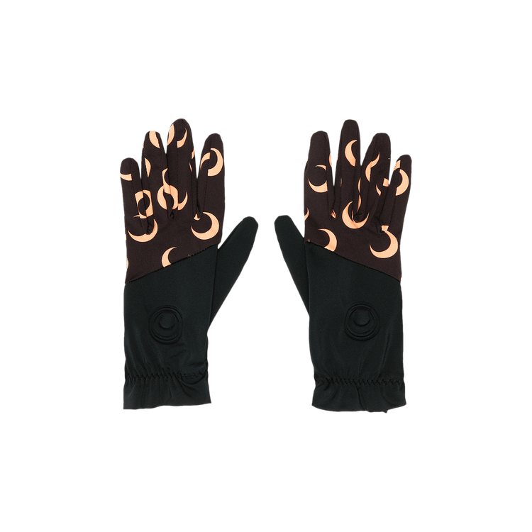 Marine Serre Color Block Moon Gloves 'All Over Moon Brown'