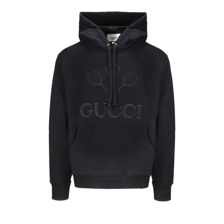 Buy Gucci Hooded Sweatshirt With Gucci Tennis Black 560502