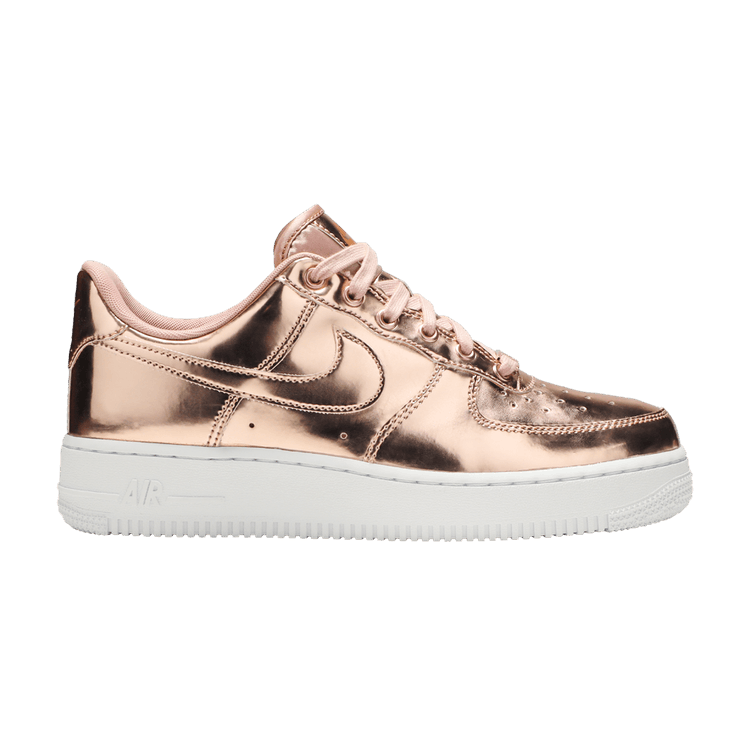 Nike air force 1 rose gold swoosh online