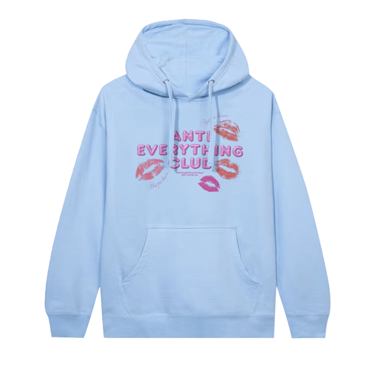 Light blue anti social social club hoodie clearance