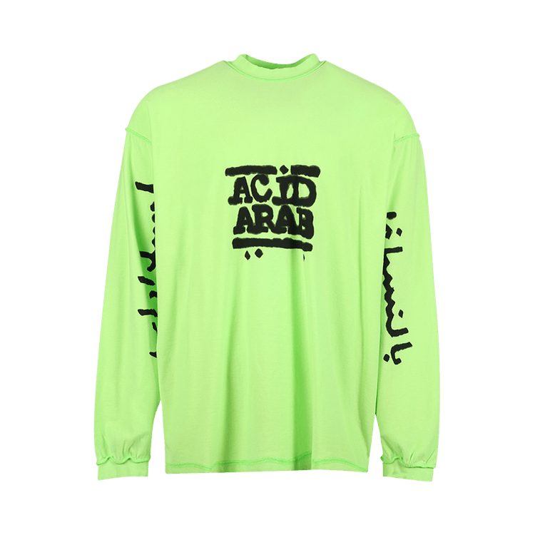 Buy Balenciaga T-Shirt 'Fluo Green/ Black' - 707704 TMVP6 4162 | GOAT