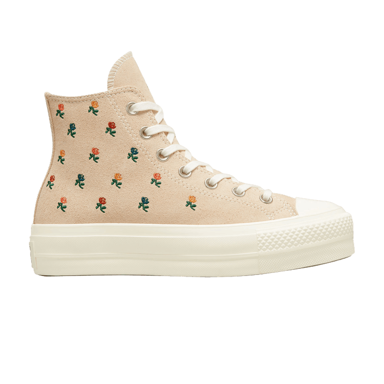 Wmns Chuck Taylor All Star Lift Platform High 'Embroidered Roses'