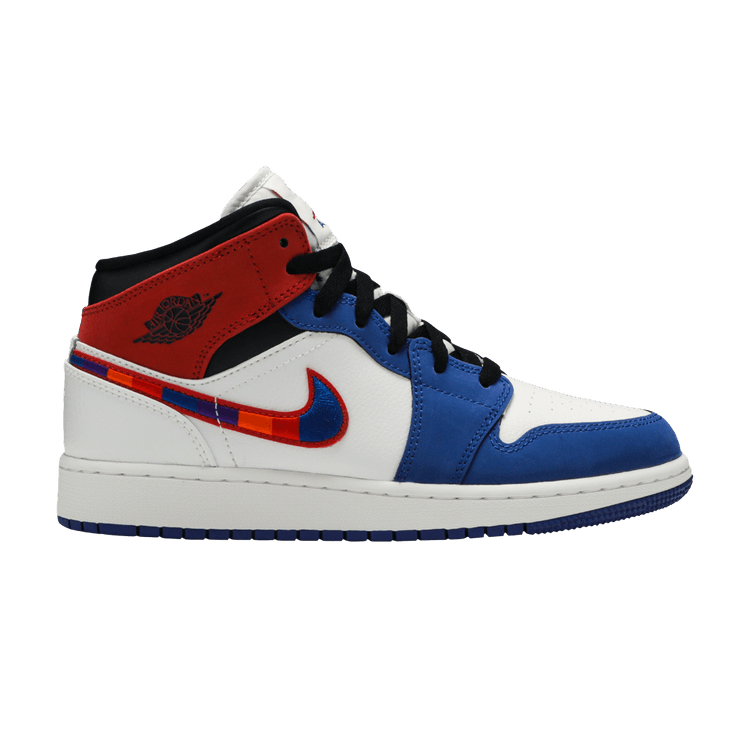 Jordan bleu et rouge best sale