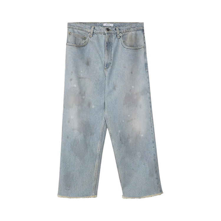 ERL Woven Cropped Jeans 'Light Blue' GOAT UK