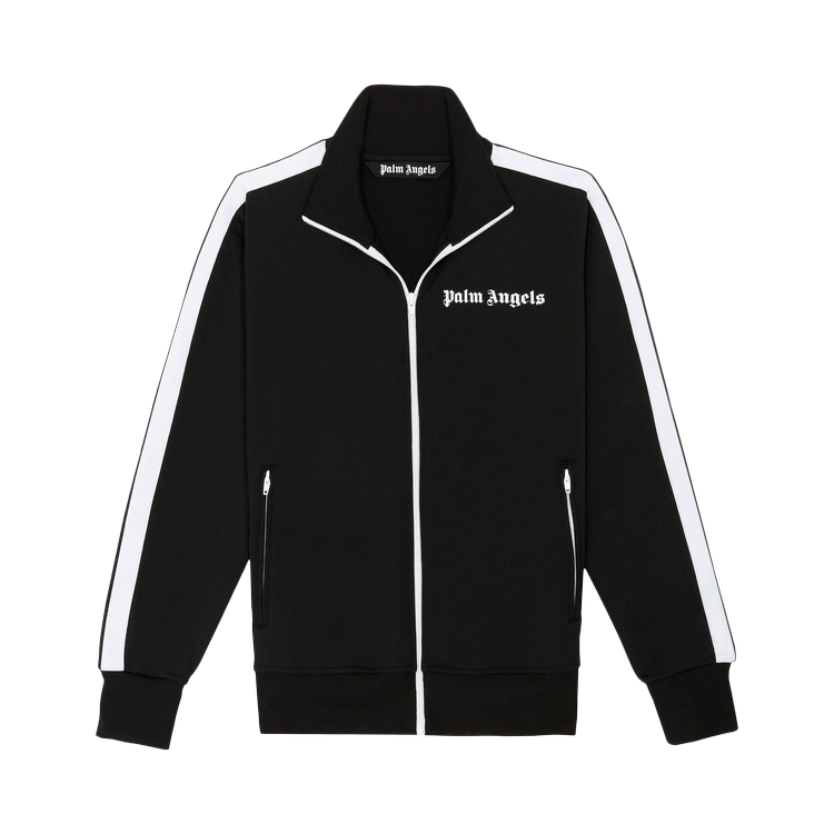 Buy Palm Angels Classic Track Down Jacket 'Black/White' -  PMED019F22FAB0011001
