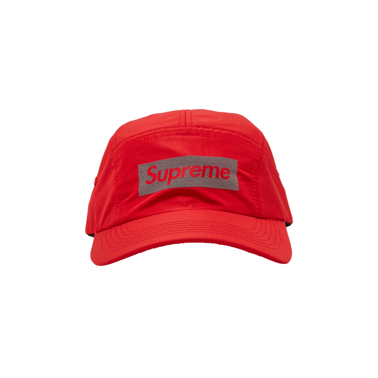 Buy Supreme Reflective Jacquard Logo Camp Cap 'Red