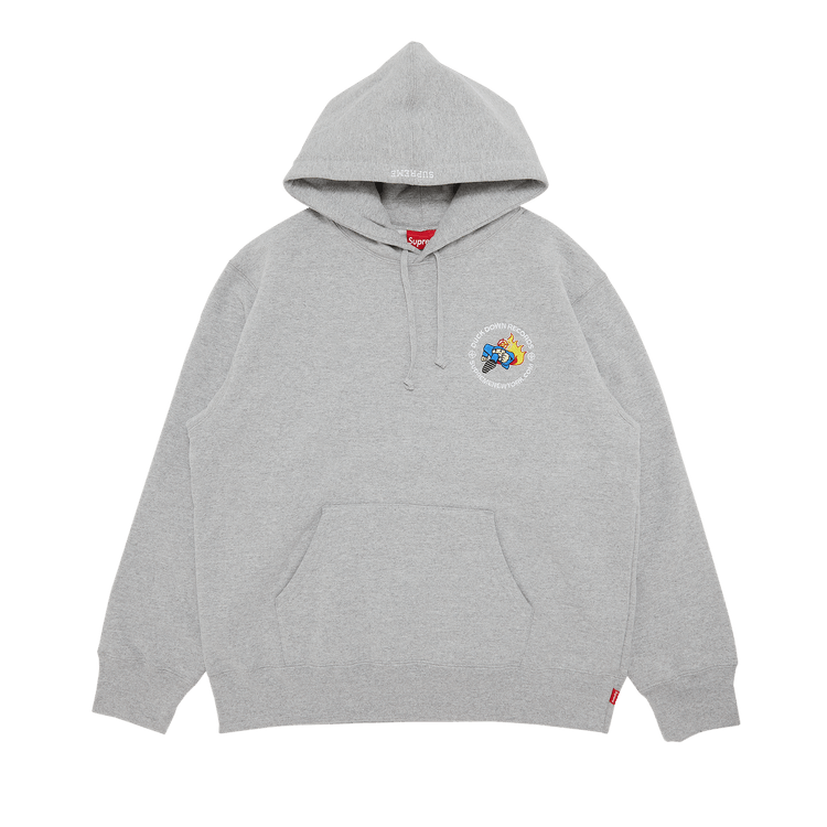 Supreme x Duck Down Records Hooded Sweatshirt 'Heather Grey' GOAT