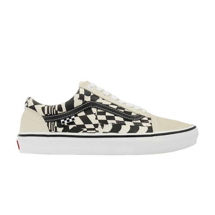 Skate Old Skool 'Checkerwarp - Black White'